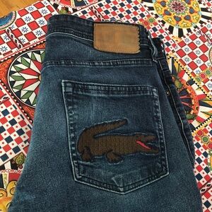 Lacoste Men’s blue Slim Straight Jeans